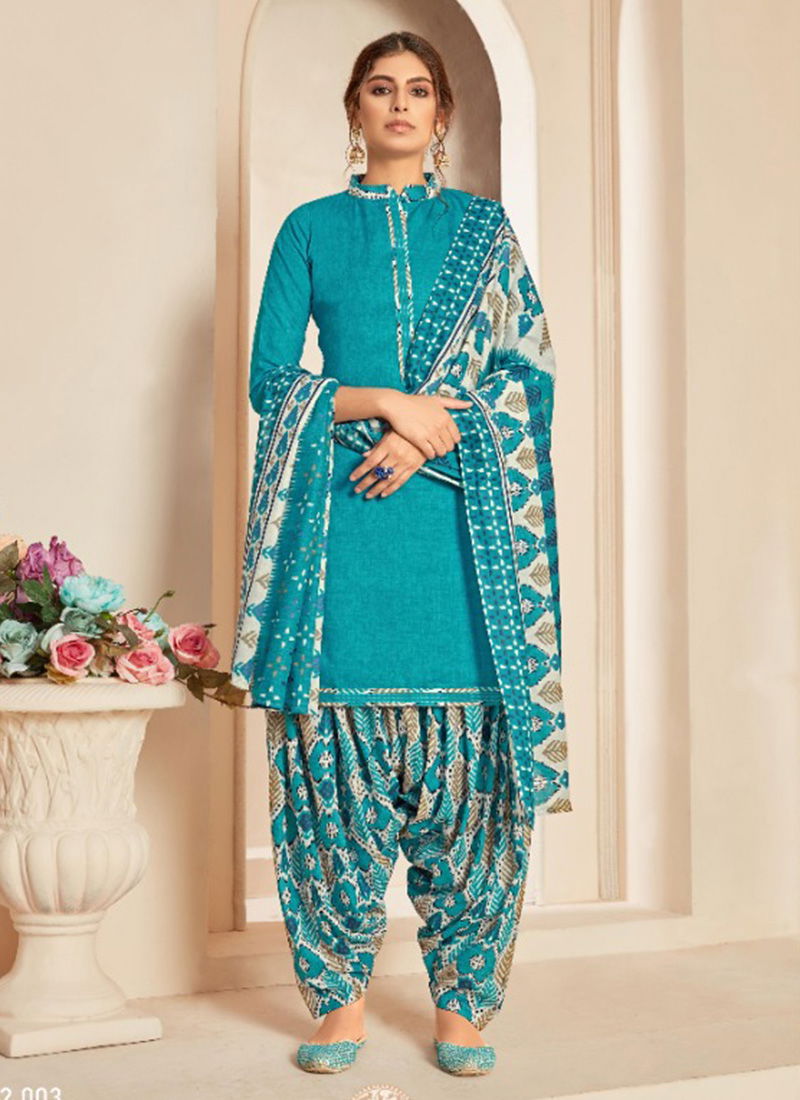 Patiyala Queen Self Printed Cotton Designer Regular Wear Patiyala Suits Collection 1642-001 To 1642-010
